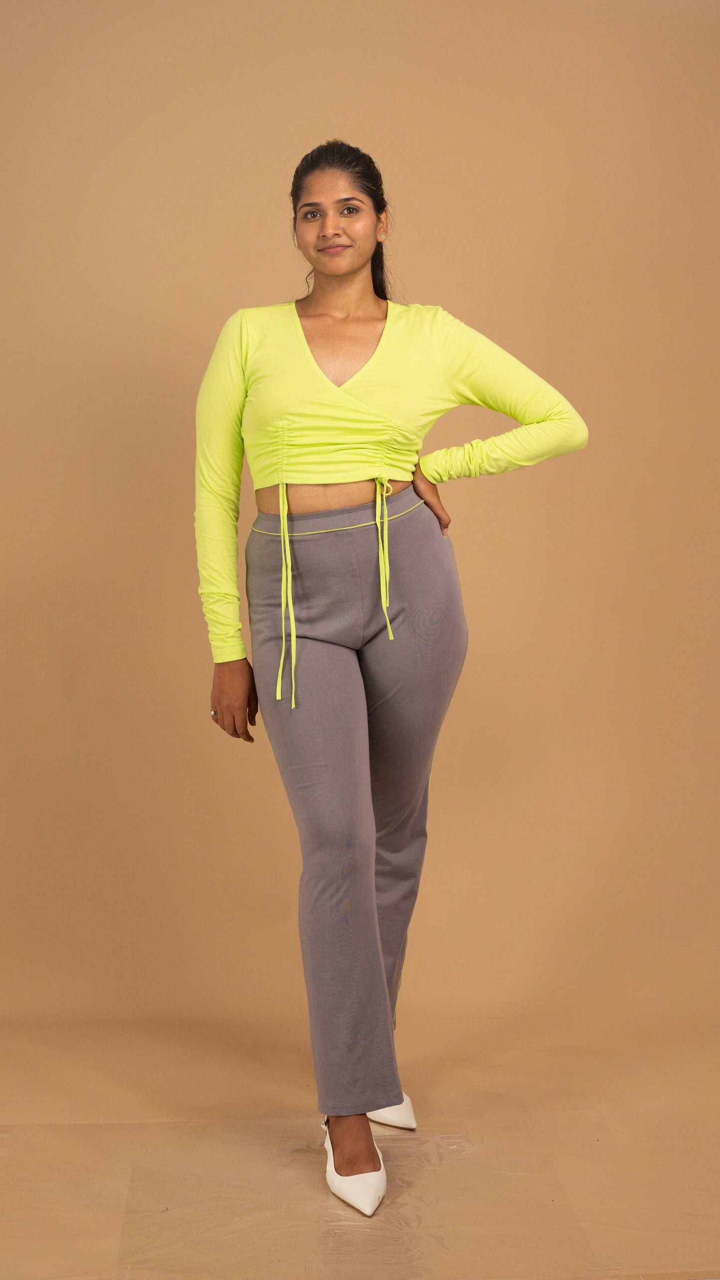 Citrus Glow & Slate Ease Cotton Co-ord Set