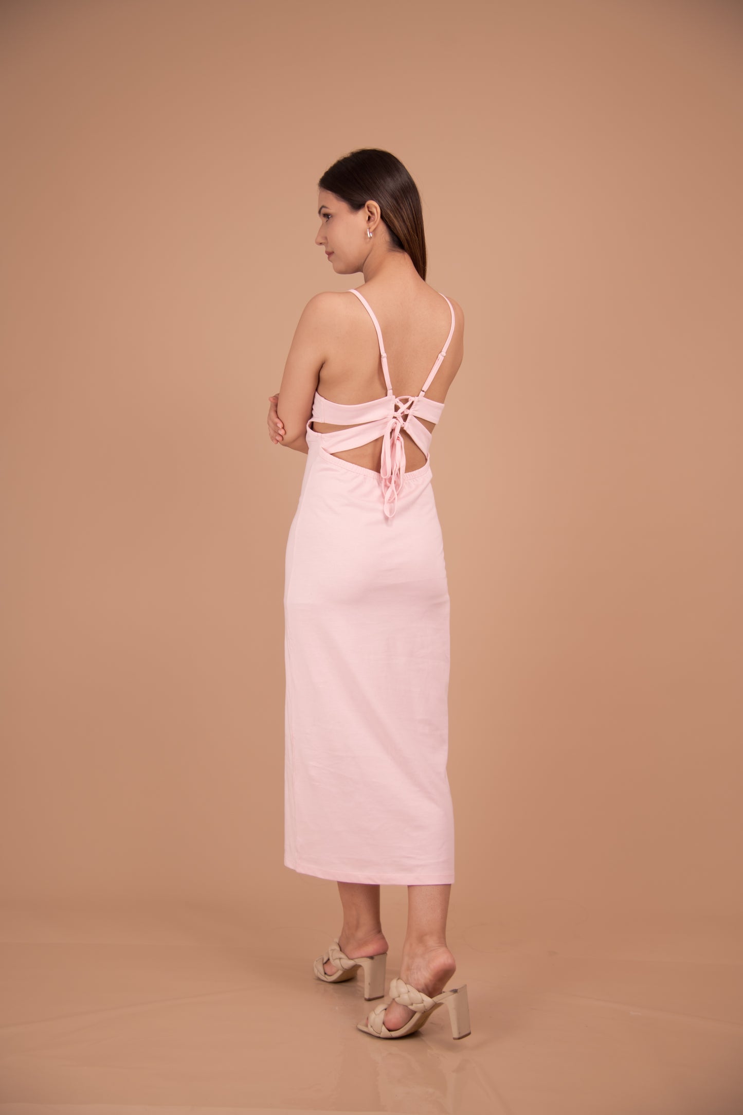 The Étoile Cotton Lace-Back Maxi