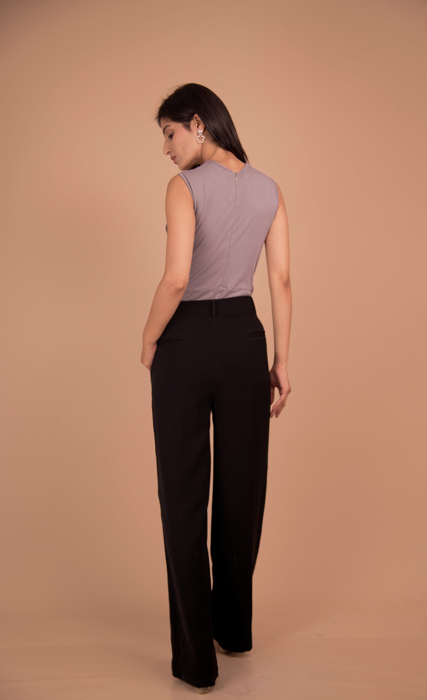The gray Stardust Crop Top