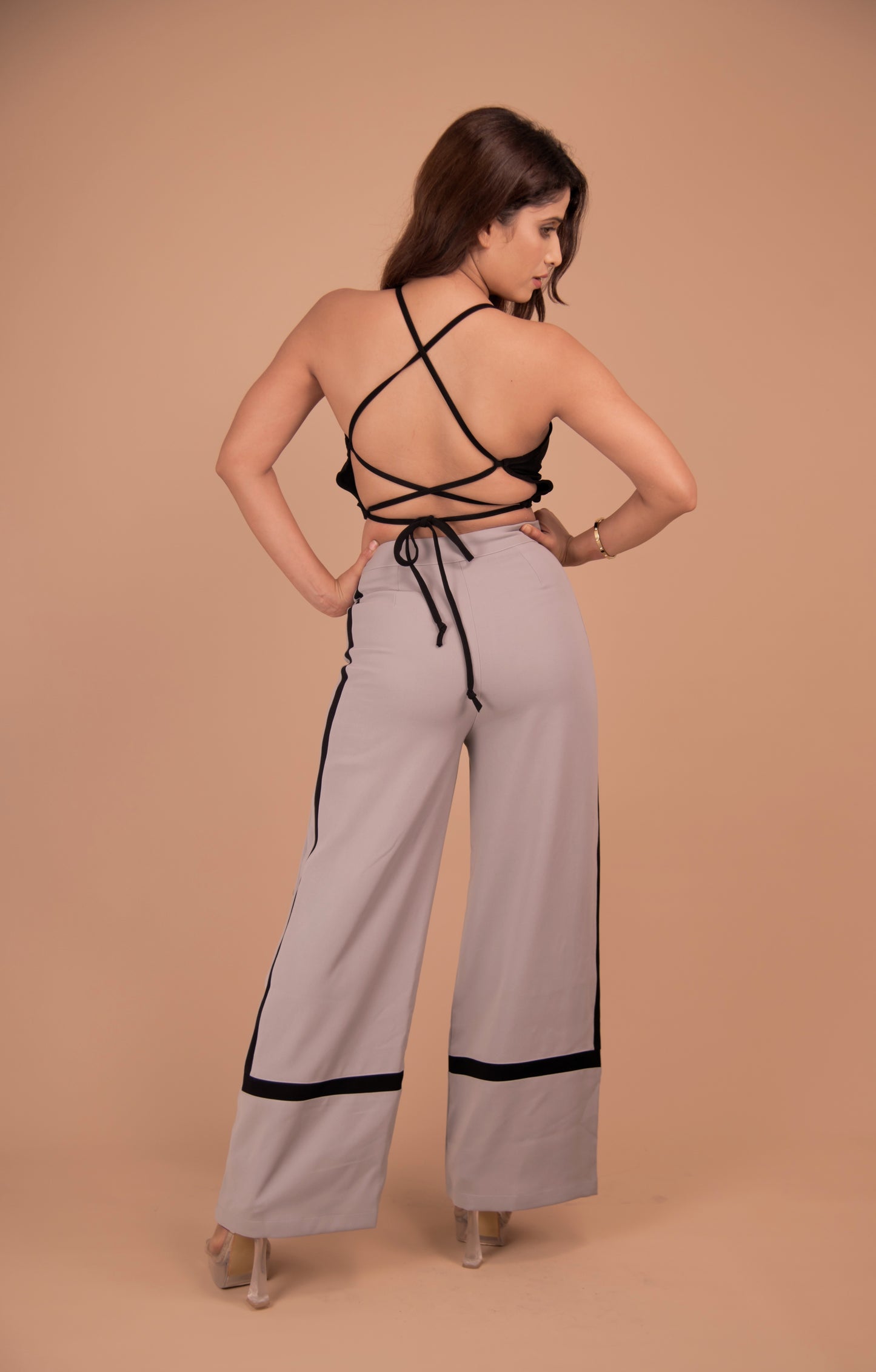 The Amara Luxe Crepe Statement Pants