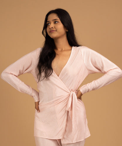 The Amara Blush Knot Top