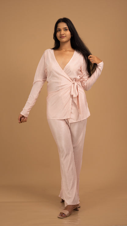 The Amara Blush Knot Top