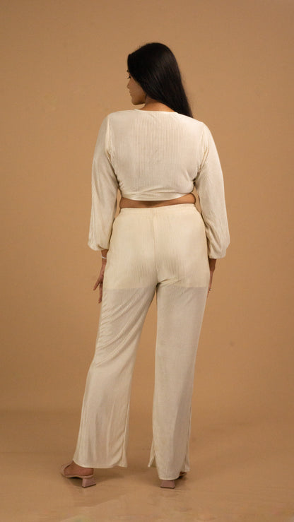 The Aurelia Pleated Flare Pants