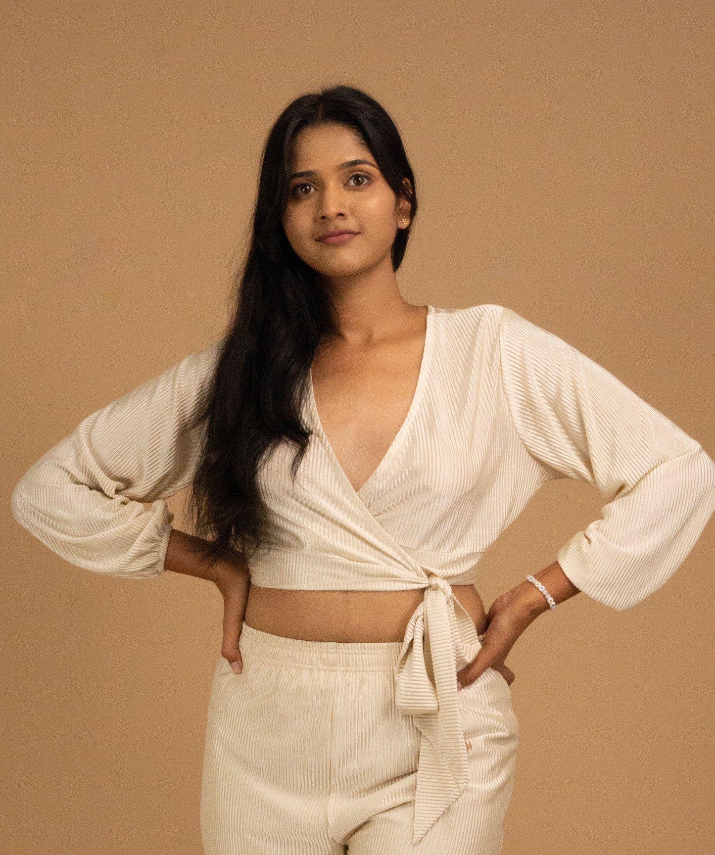 The Opaline Tie-Front Blouse