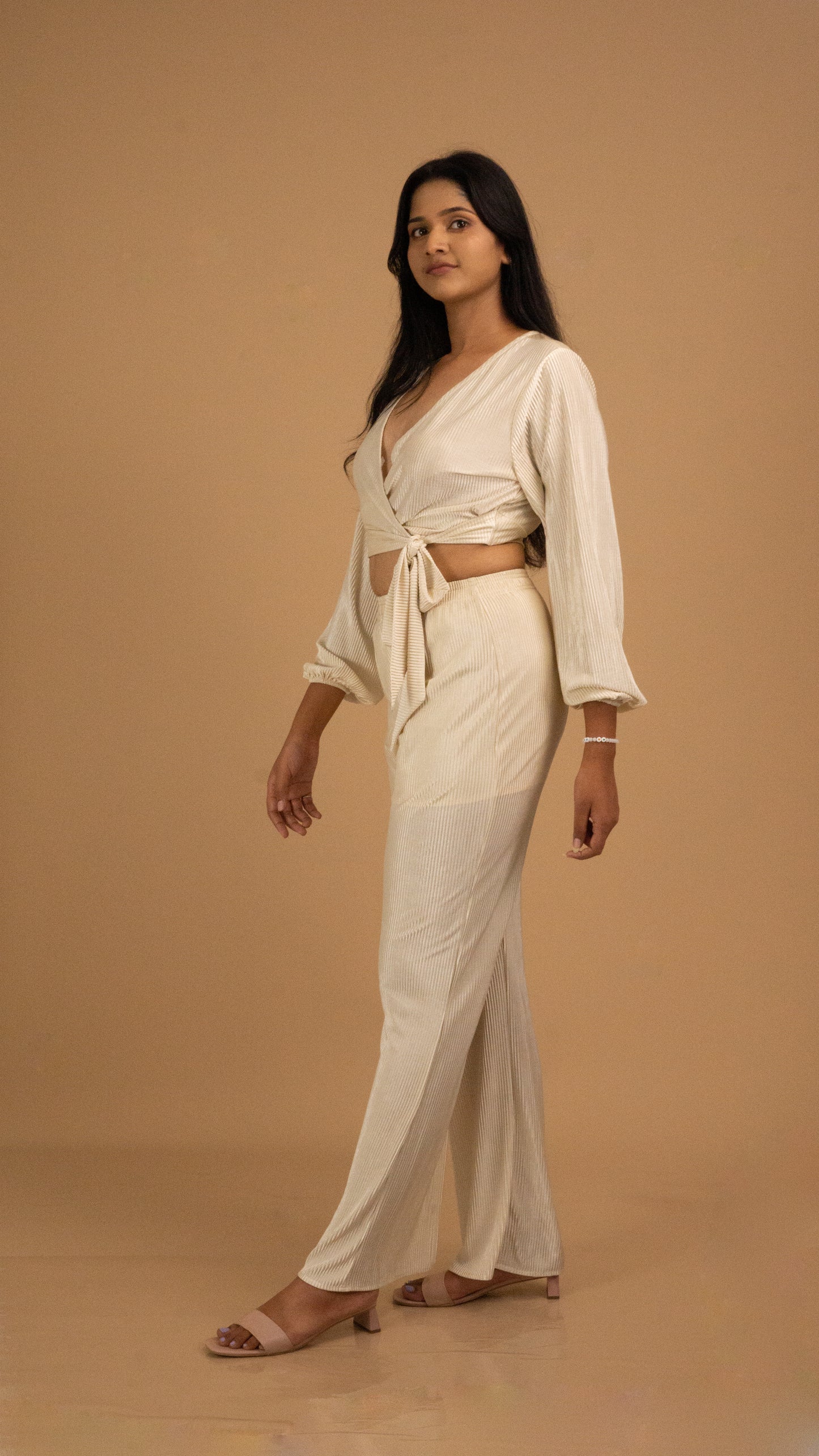 The Opaline Tie-Front Blouse