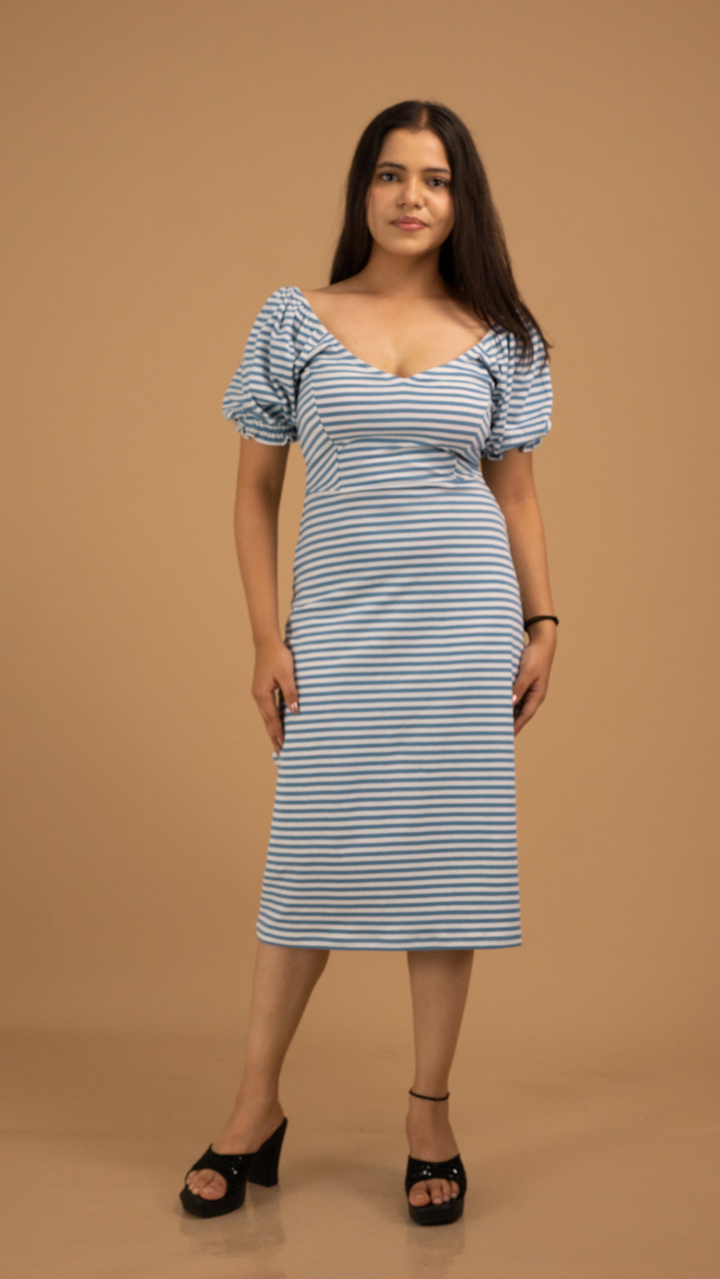Coastal Cotton Midi Dress