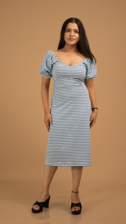 Coastal Cotton Midi Dress