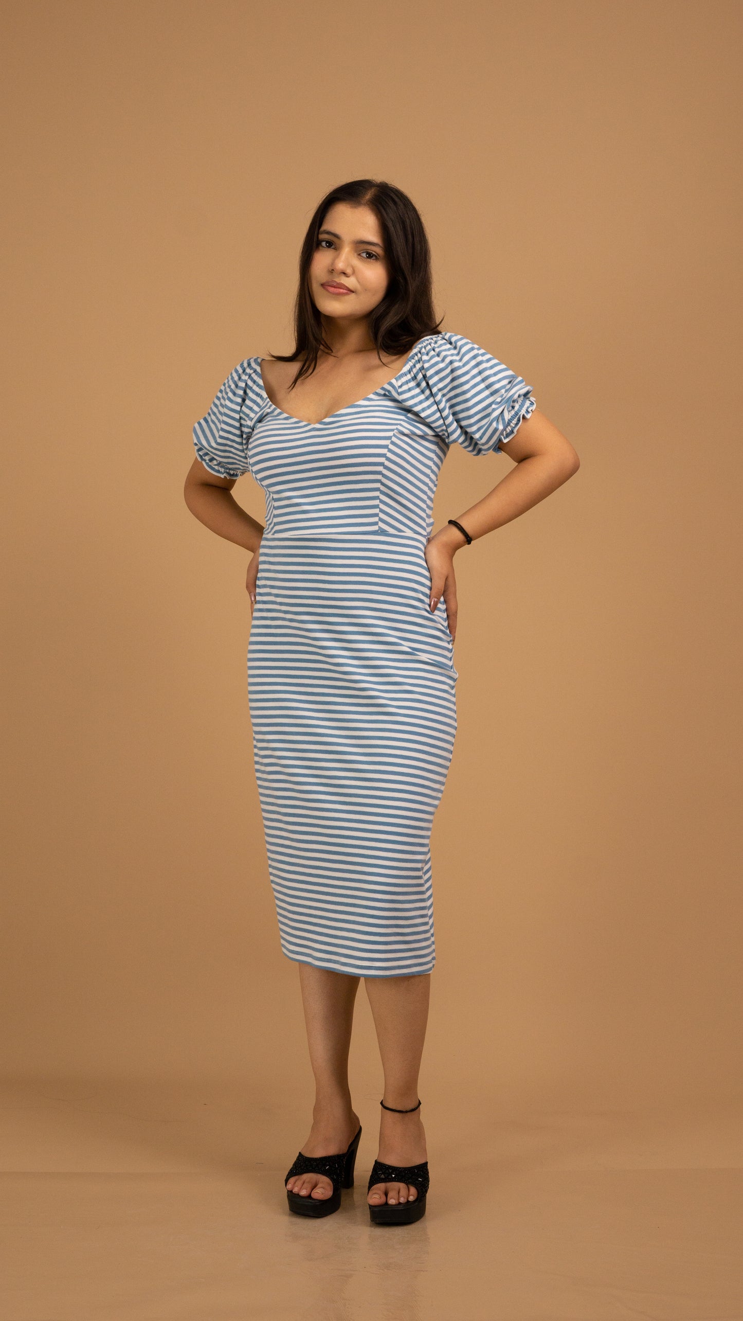 Coastal Cotton Midi Dress
