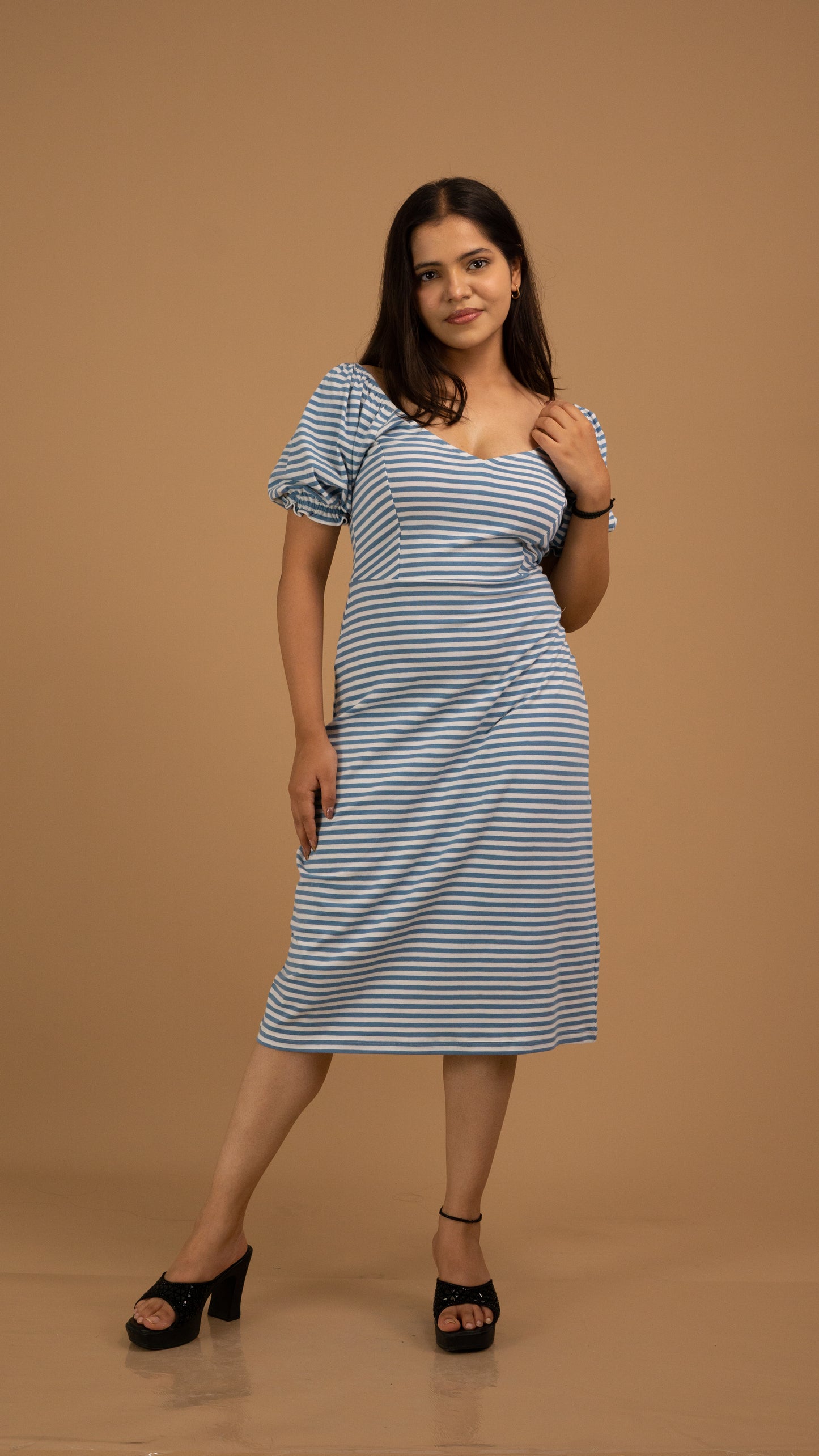 Coastal Cotton Midi Dress