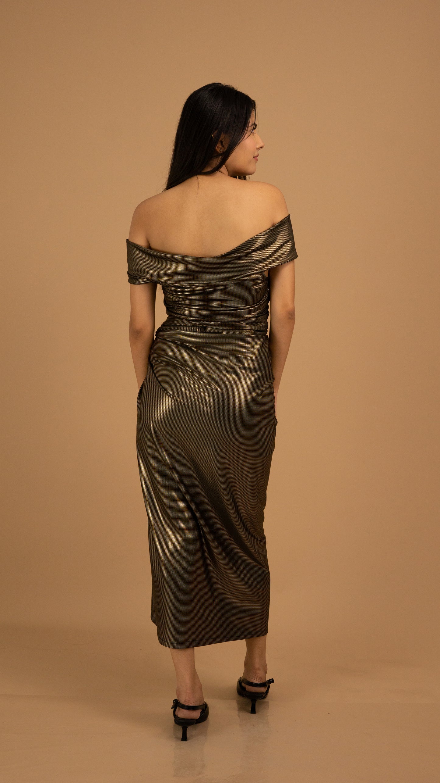The Isla Luminous Wrap Skirt