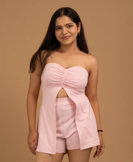 Petal Bloom Luxe Evening Top