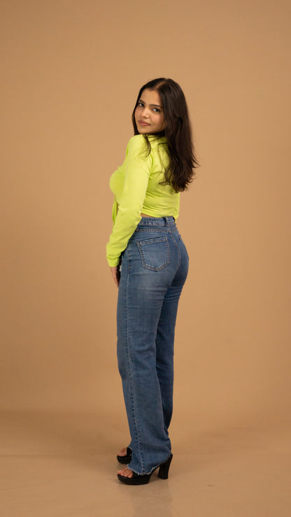 The Luxe Citrus Glow Ruched Top