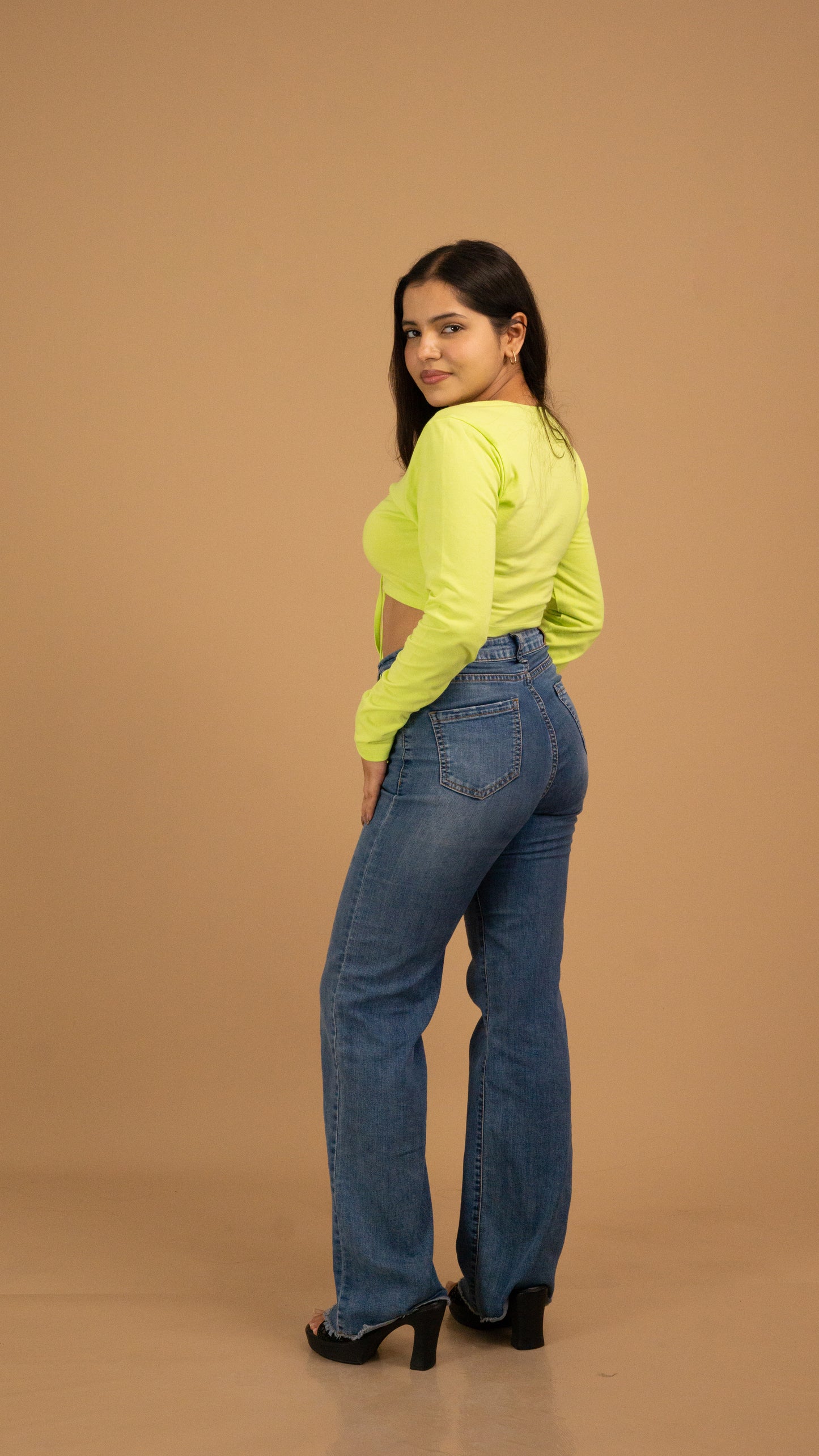 The Luxe Citrus Glow Ruched Top