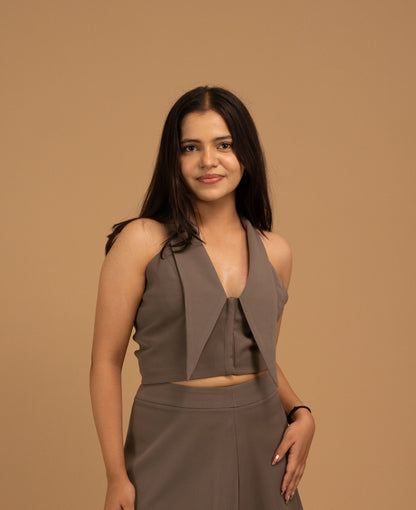 The Sorelle Sculpted Taupe Top