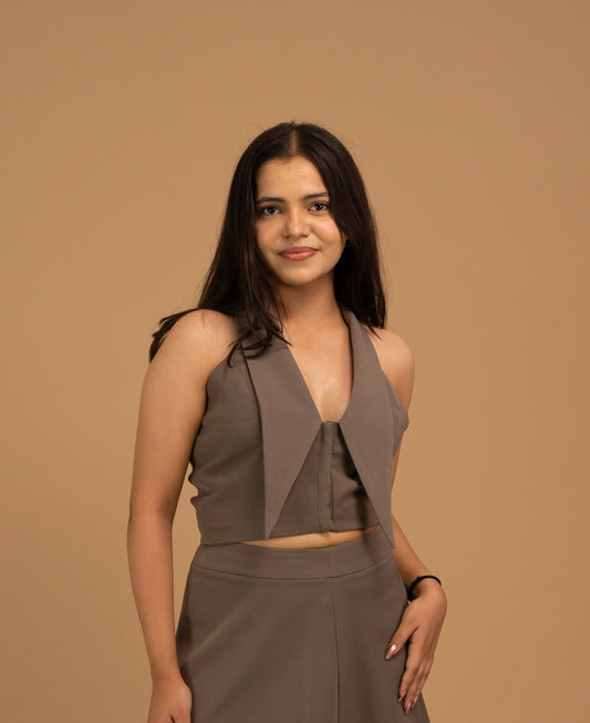 The Sorelle Sculpted Taupe Top