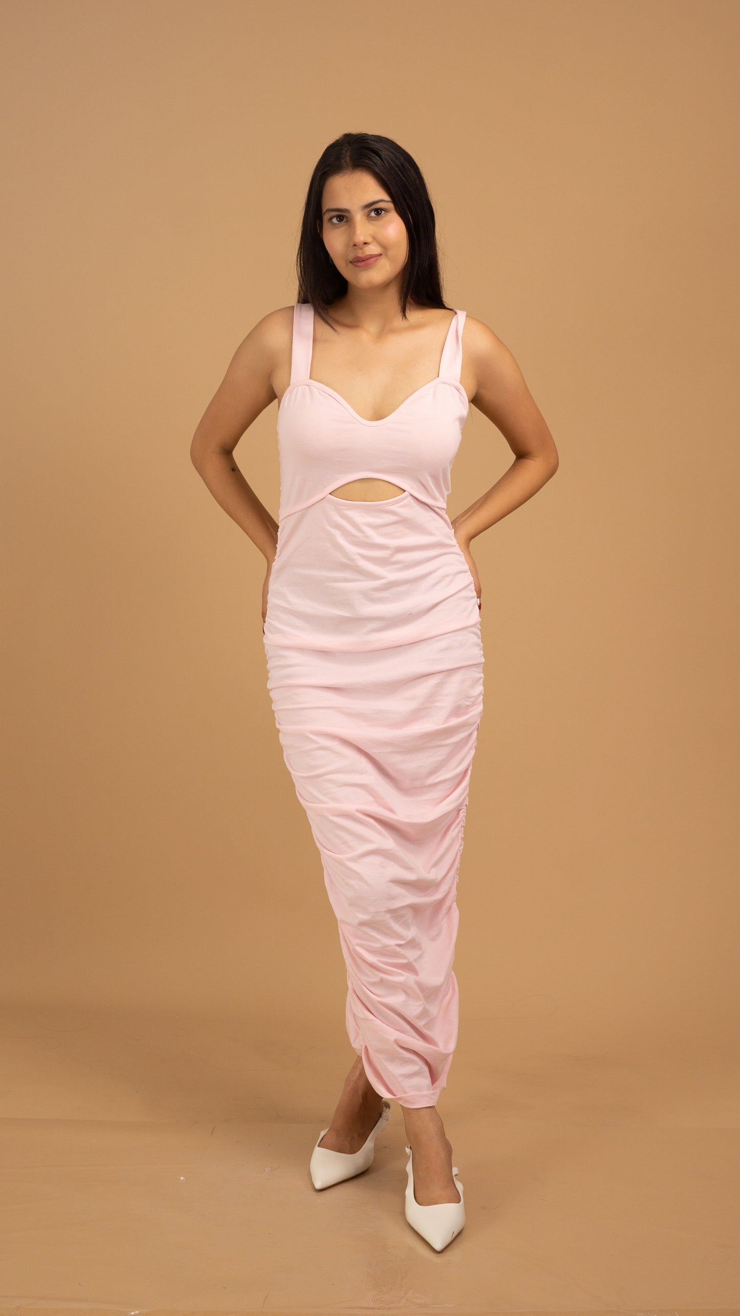 Serenity Cut-Out Cotton Gown