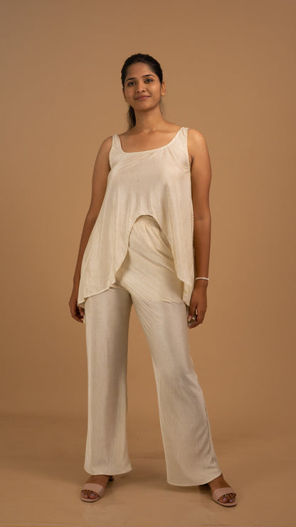 Ethereal Flow Pleated Co-Ord Set