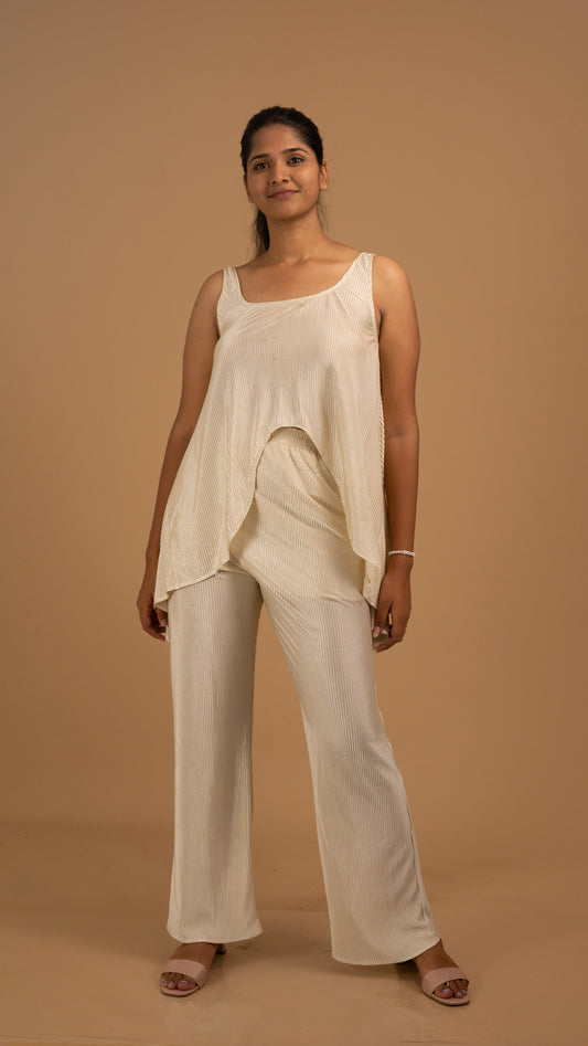 Ethereal Flow Pleated Co-Ord Set