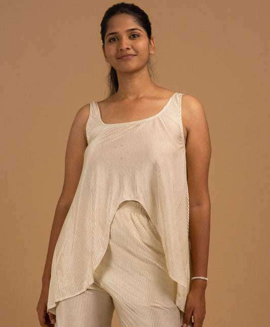 The Écru Silhouette Flow Tank