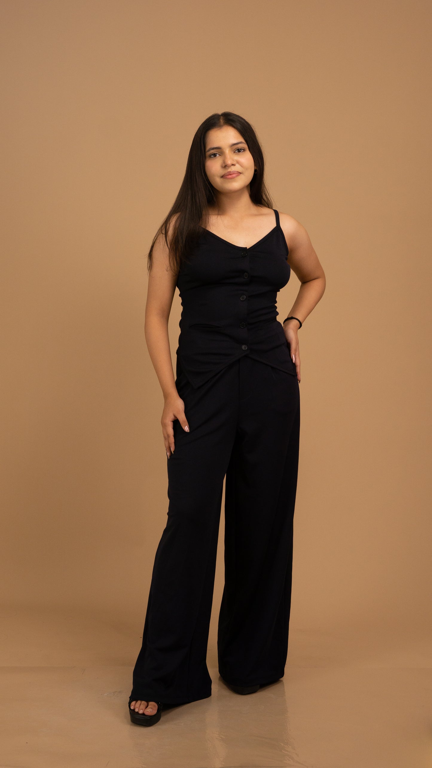 The Noir Minimalist Contour Camisole