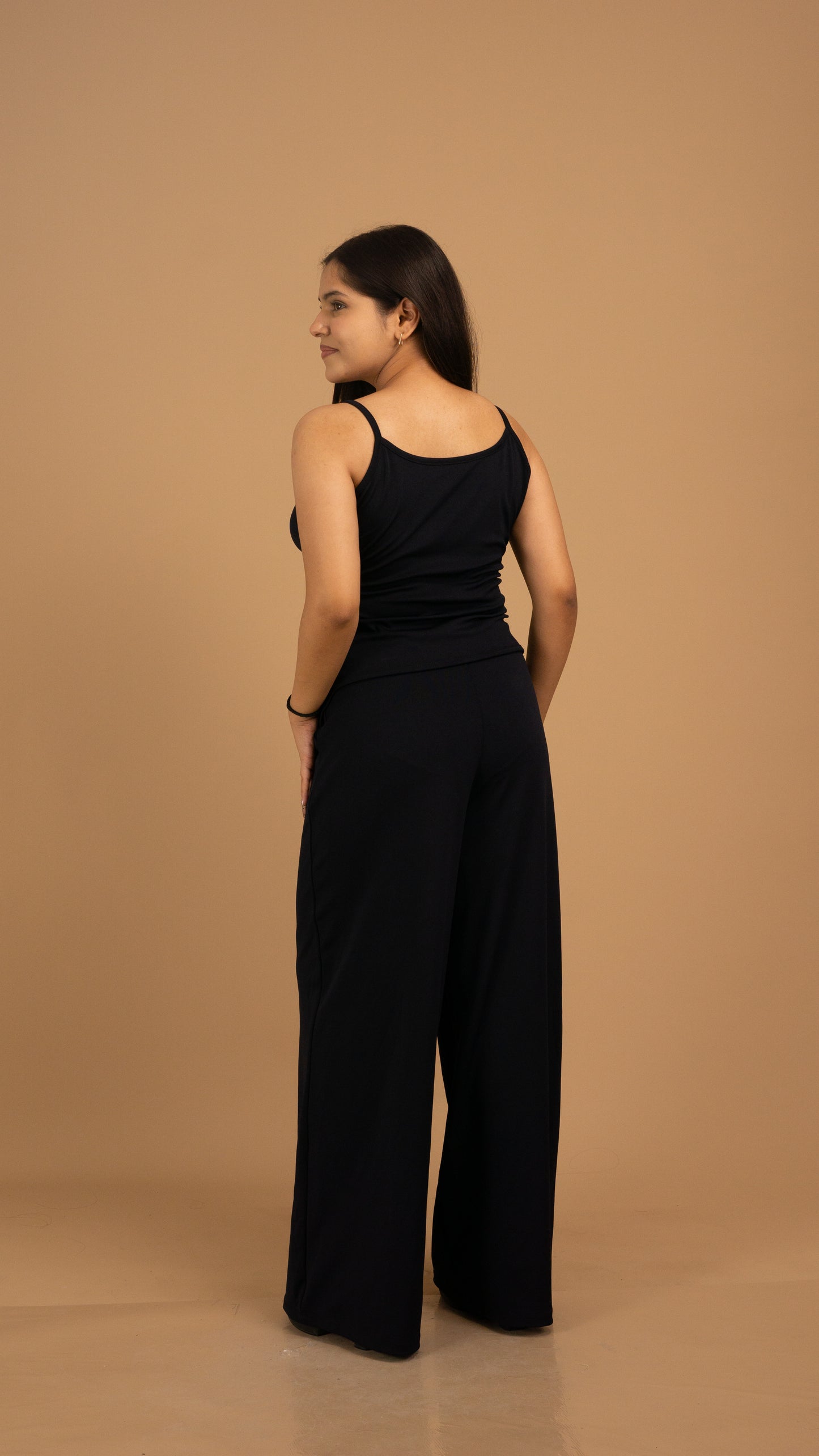 Midnight Noir Korean Crepe Co-ord Set