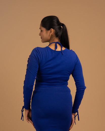 The Royal Lattice Couture Top