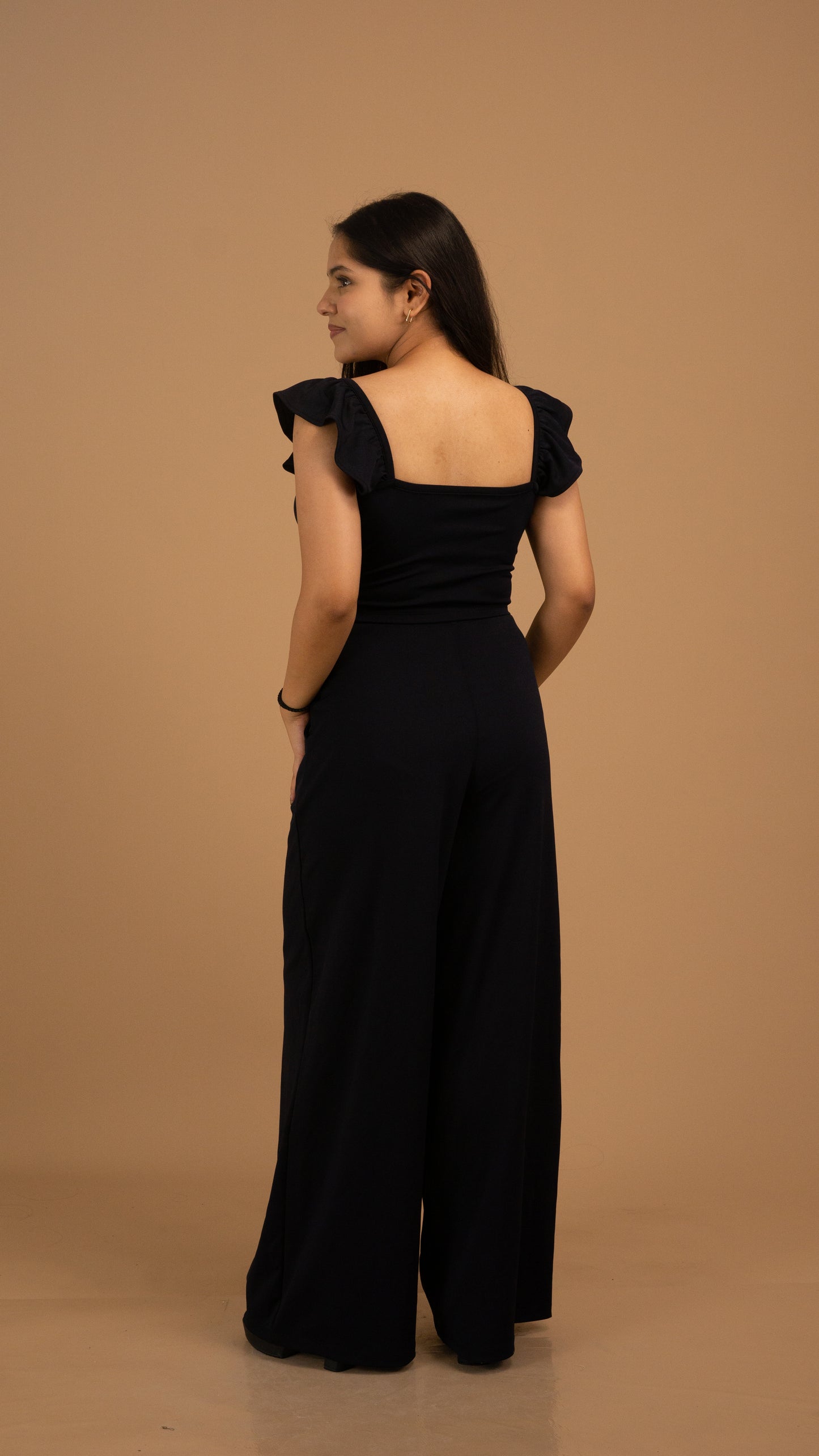 Midnight Grace Korean Crepe Co-ord Set