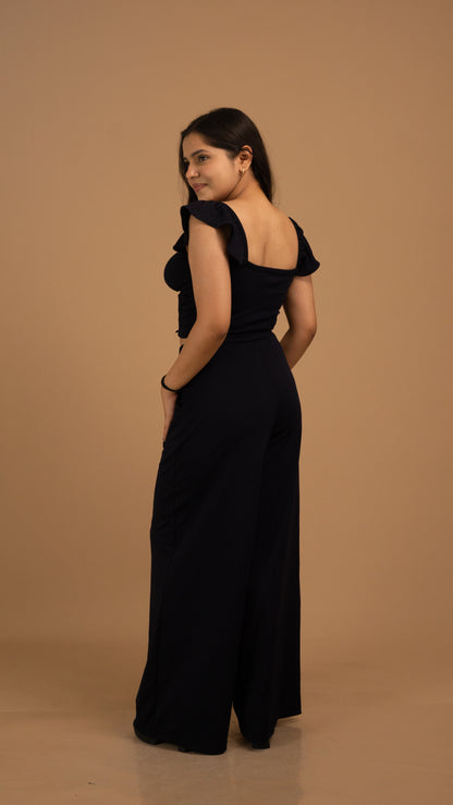 Midnight Grace Korean Crepe Co-ord Set