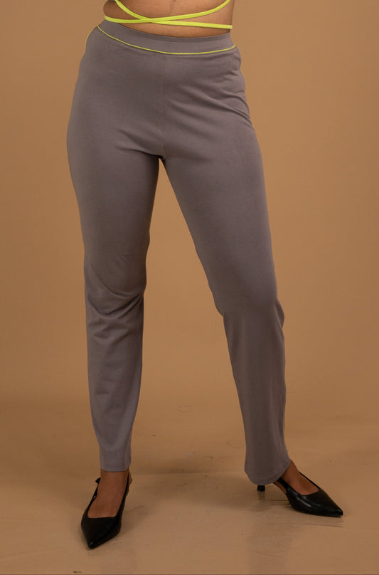 The Linear Contour Cotton Trousers