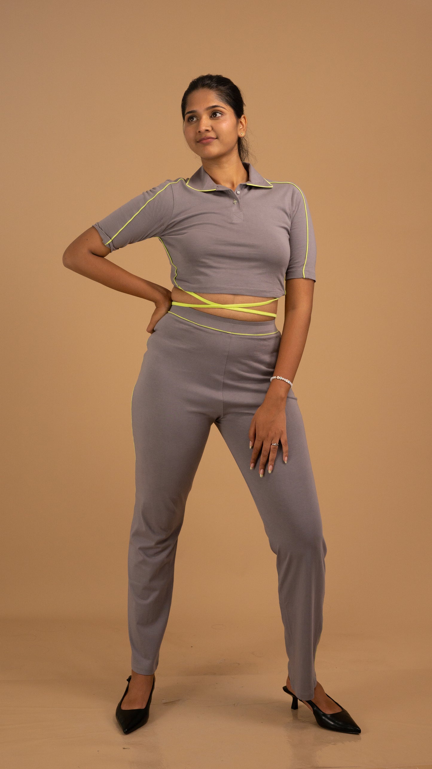 The Linear Contour Cotton Trousers