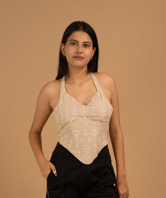 The Aurelia Embroidered Bustier