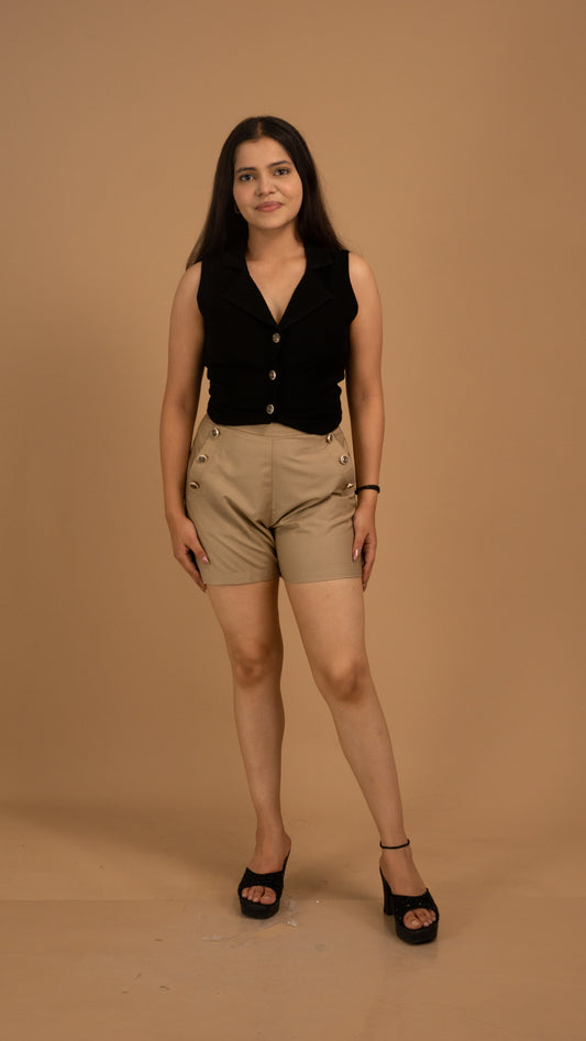 Midnight & Sand Luxe Crepe Co-ord Set