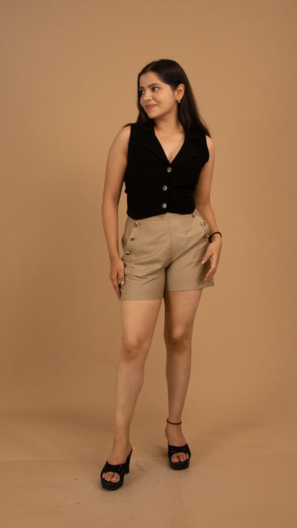 The Onyx Muse Structured Waistcoat
