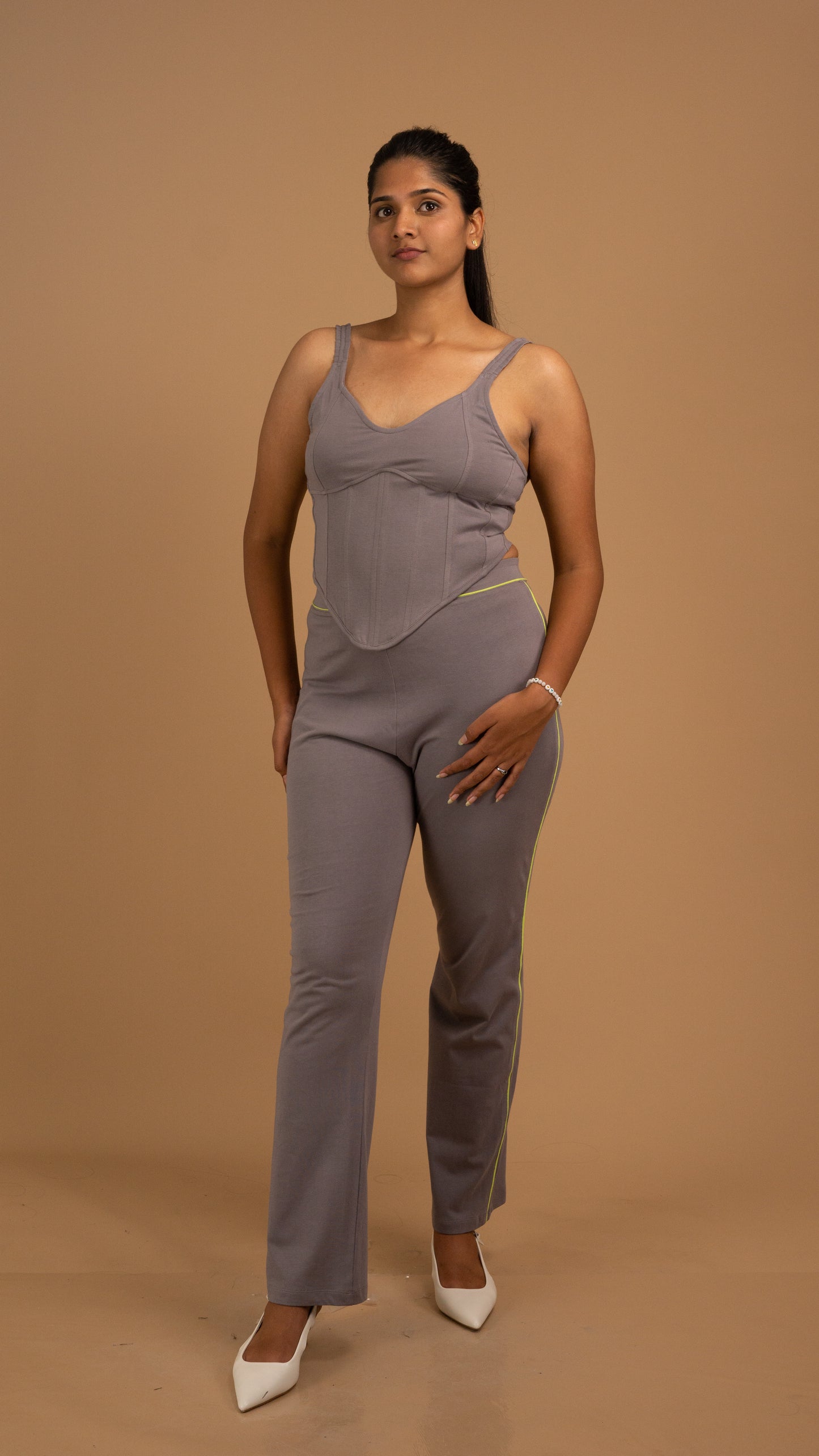 Slate Contour Luxe Cotton Co-ord Set