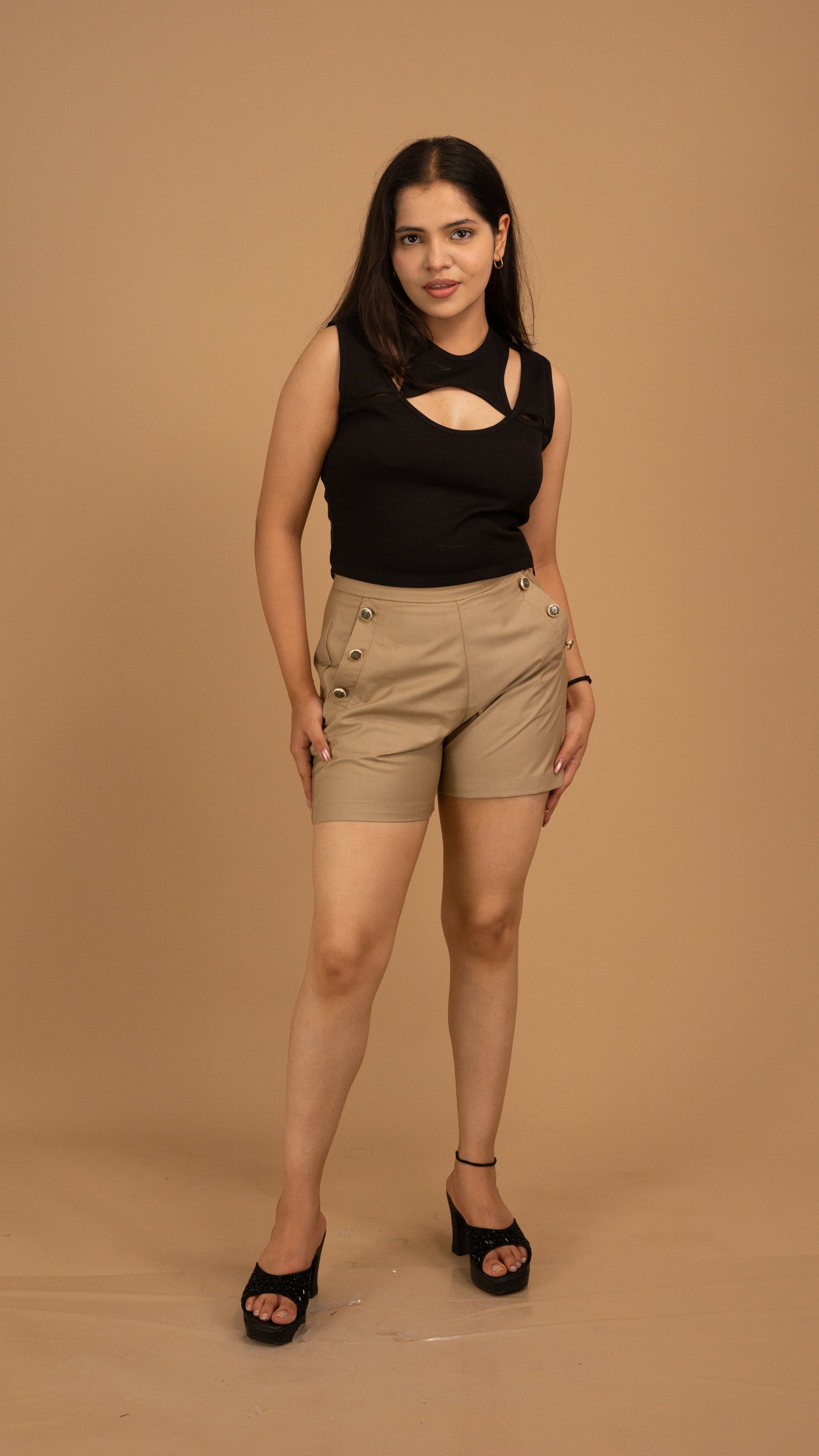 Sable & Sand Crepe Luxe Co-ord Set