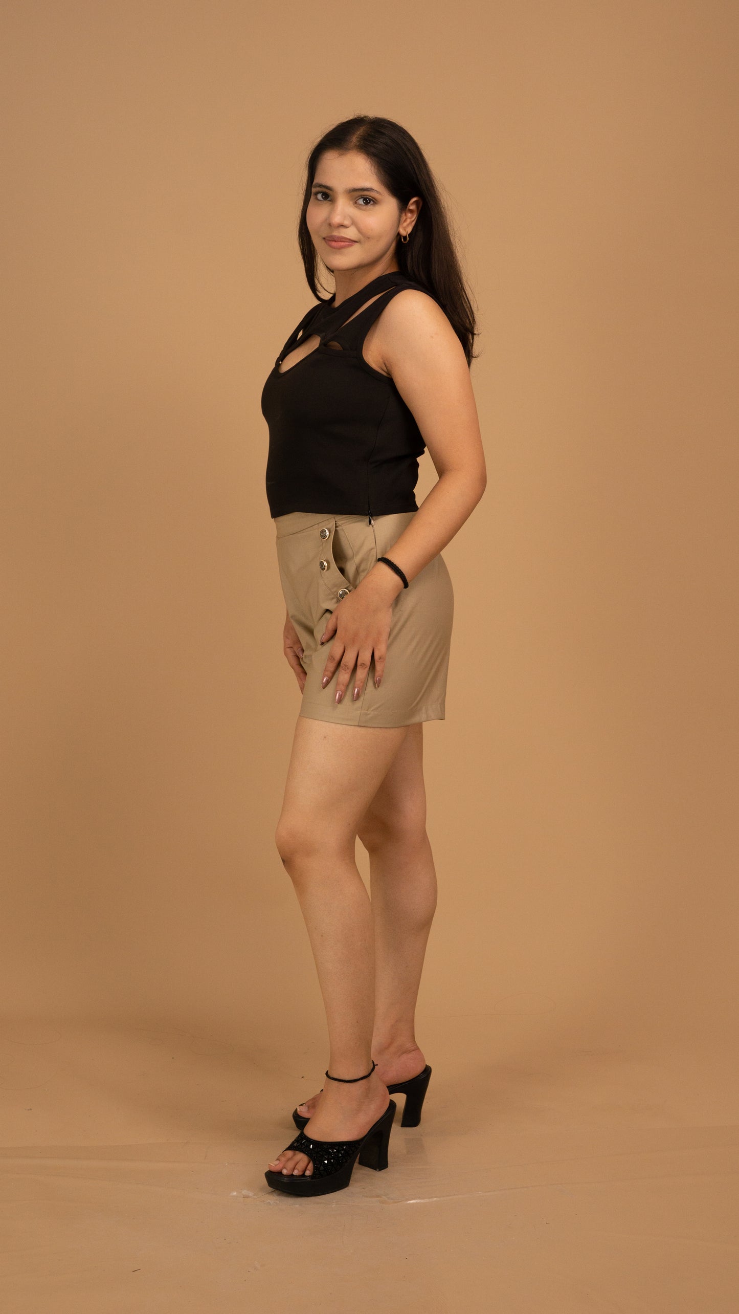 Sable & Sand Crepe Luxe Co-ord Set