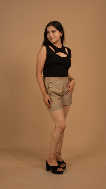 Sable & Sand Crepe Luxe Co-ord Set