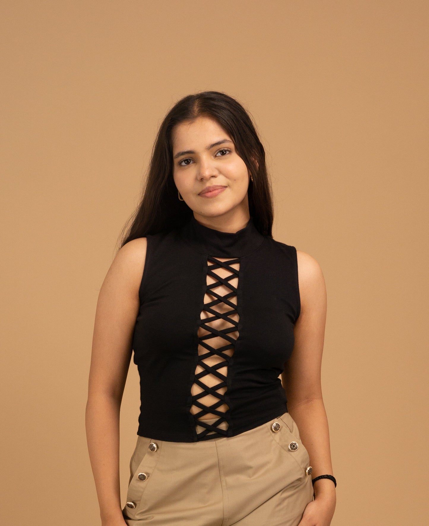 The Obsidian Lace Corset Top
