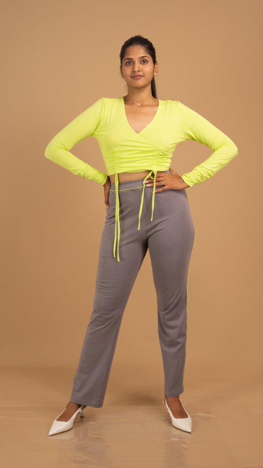 Citrus Glow & Slate Ease Cotton Co-ord Set