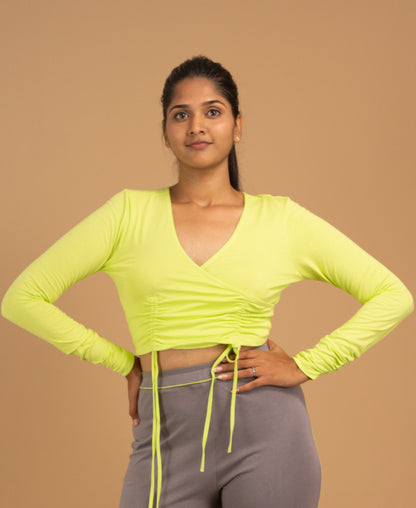The Ballet Wrap Crop Top