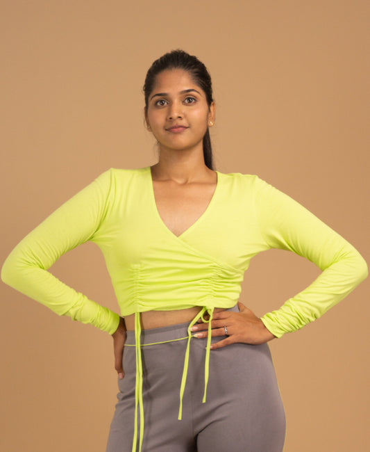 The Ballet Wrap Crop Top