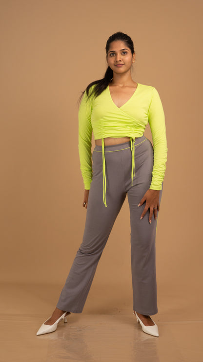 Citrus Glow & Slate Ease Cotton Co-ord Set