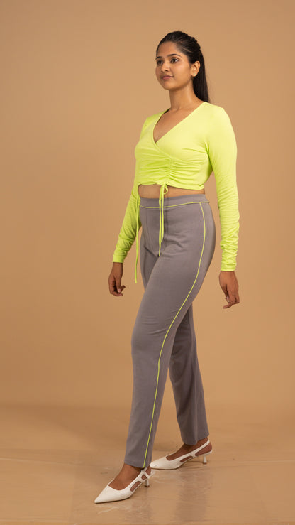 Citrus Glow & Slate Ease Cotton Co-ord Set