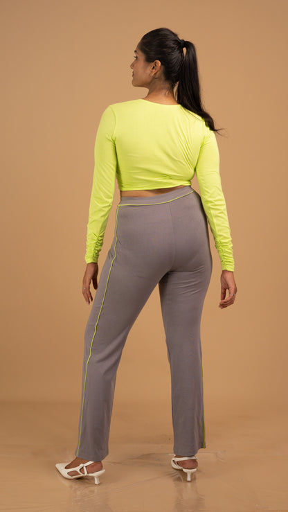 Citrus Glow & Slate Ease Cotton Co-ord Set