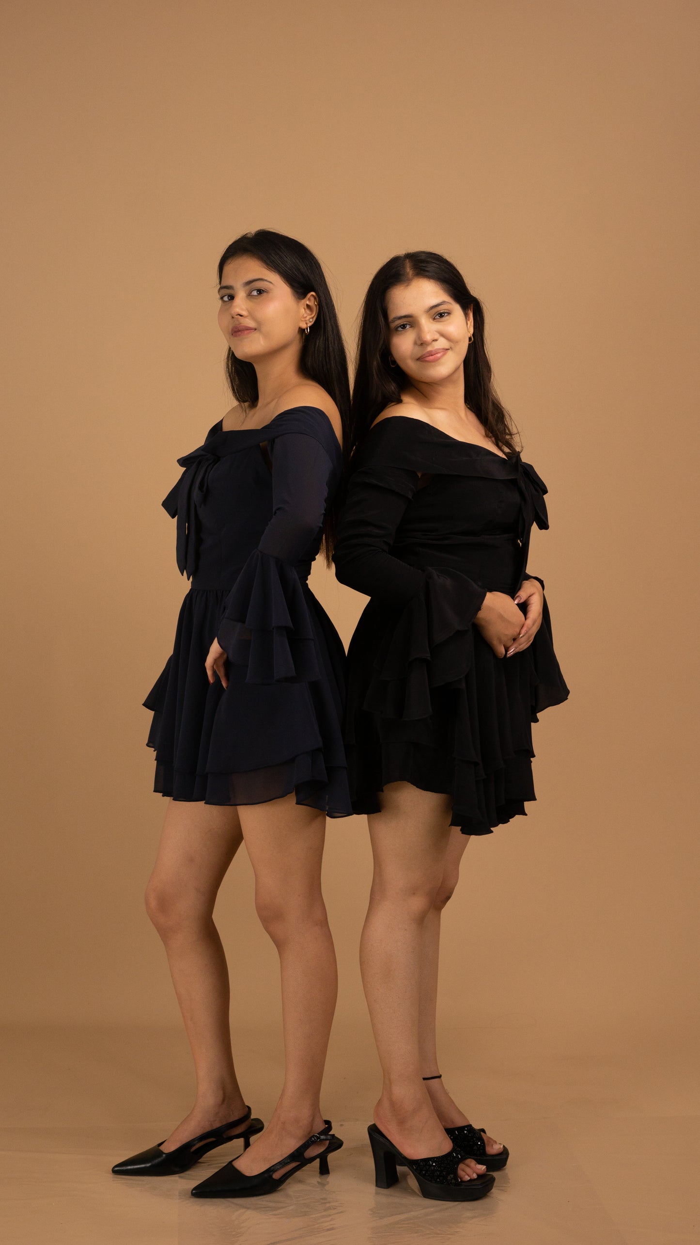 Noir Enchanté Off-Shoulder Dress