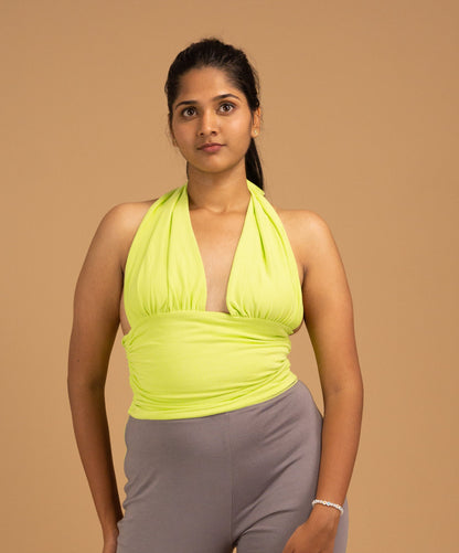 The Solara Halter Wrap Top
