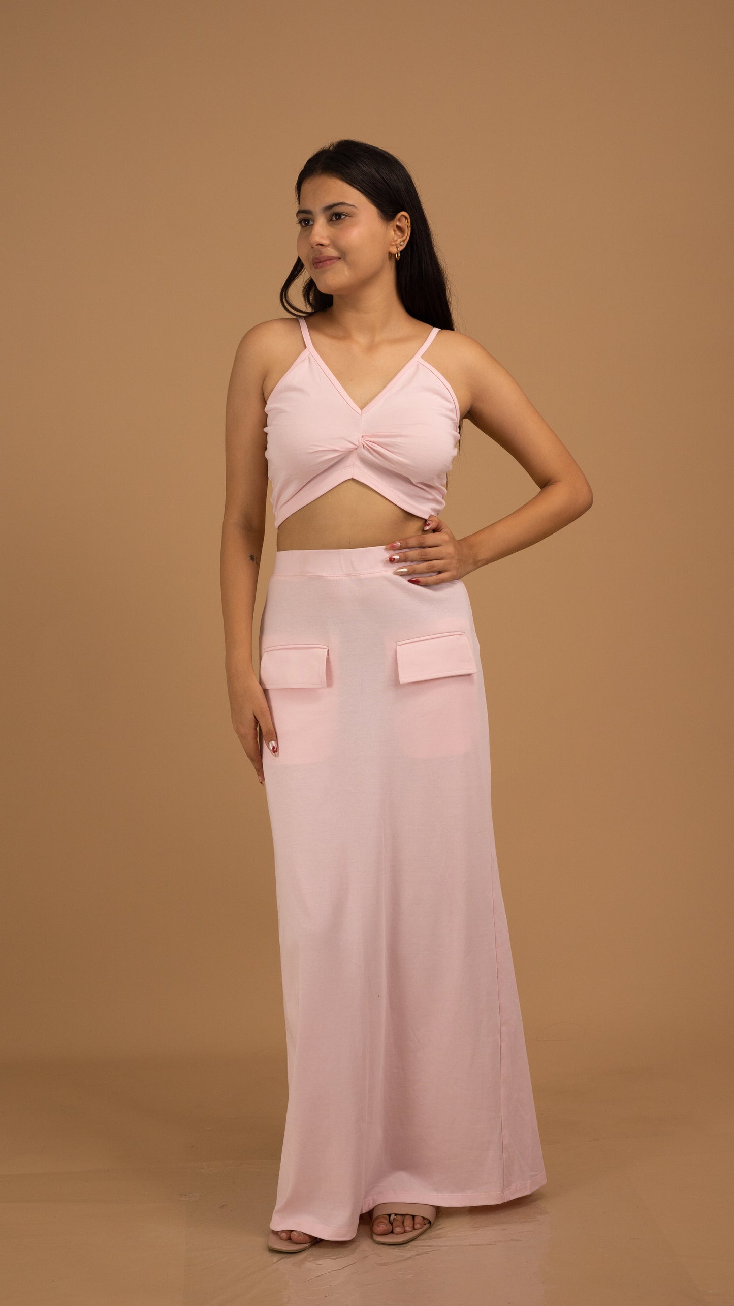 The Rosé Knot Crop Top