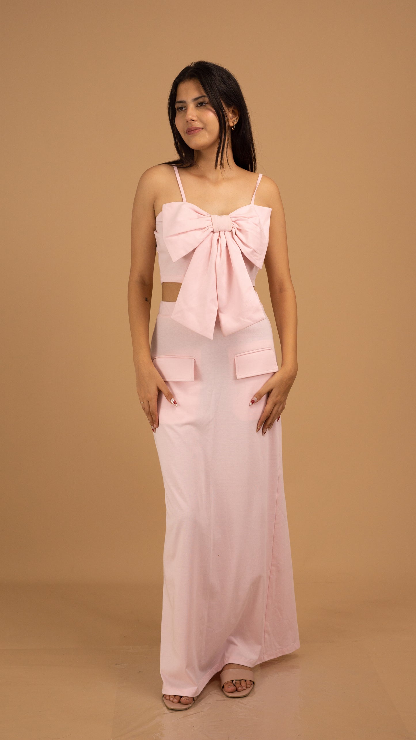 The Blush Bow Crop Top