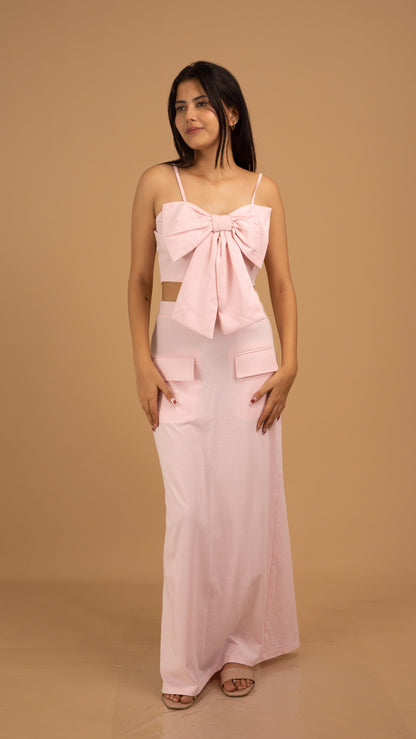 The Blush Bow Crop Top