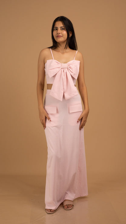 The Blush Bow Crop Top